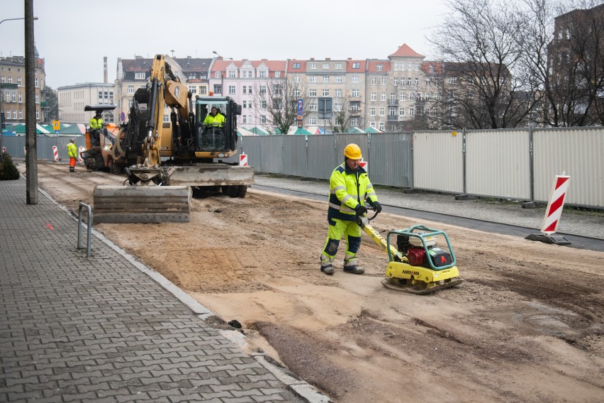 Poznań: Rozpoczęło się przesadzanie drzew i krzewów na Łazarzu. 12 drzew trafi do parku Kasprowicza, ale po przebudowie przybędzie ich 50