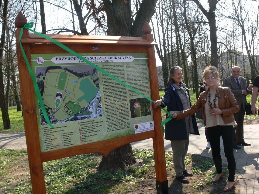Ścieżka przyrodnicza - nowa atrakcja w parku przy Zamku Dzikowskim w Tarnobrzegu