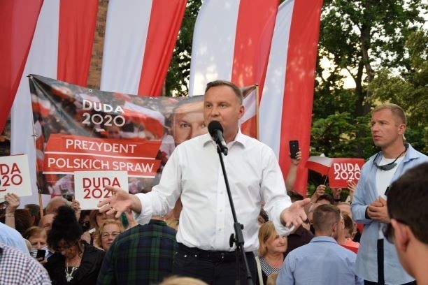 Wiec wyborczy Andrzeja Dudy w Nowej Soli, 2 lipca 2020 r.