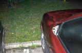 Augustów. Pijany 19-latek zdemolował 12 samochodów na parkingu (zdjęcia)