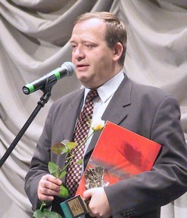 Mariusz Gromek w 2002 roku podczas gali Nagroda Kielc, którą...