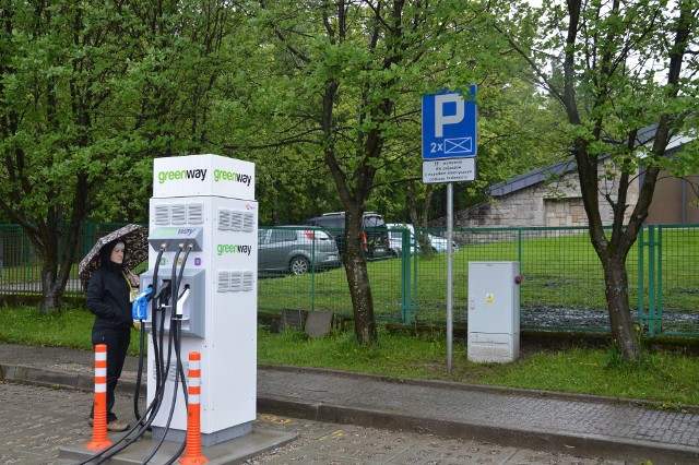 Jedna stacja ładowania pojazdów elektrycznych przy Tatrzańskim Parku Narodowy już działa