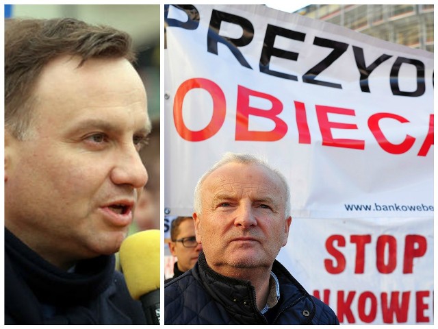Tydzień przed II turą wyborów prezydenckich Andrzej Duda obiecał frankowiczom, że rozwiąże ich problem.
