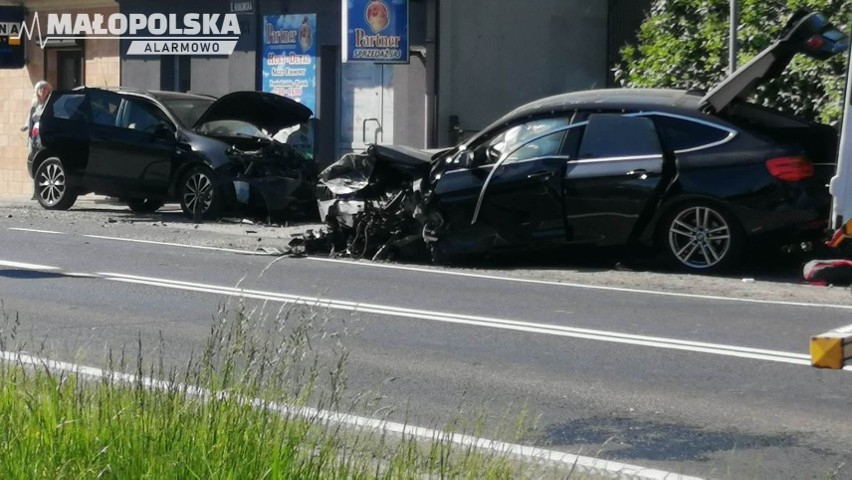 Wypadek na drodze krajowej numer 52 w Andrychowie