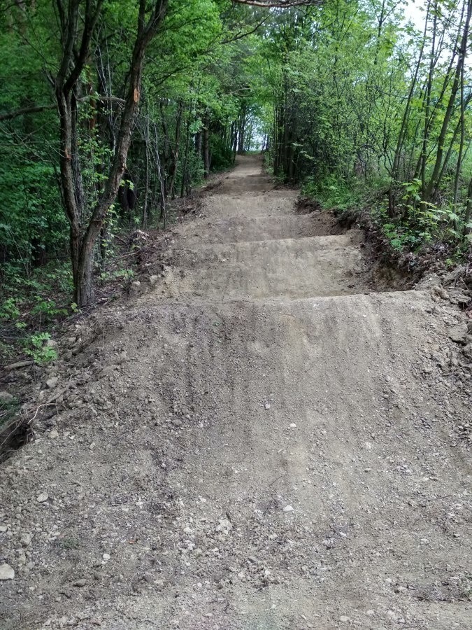 Siepraw. Z góry na dół. Znów do góry i... hooop!: powstaje trasa MTB