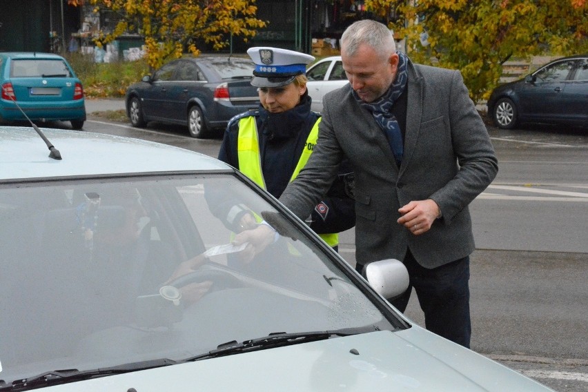 Jarosław Kazberuk i policja kontrolowali kierowców (zdjęcia)