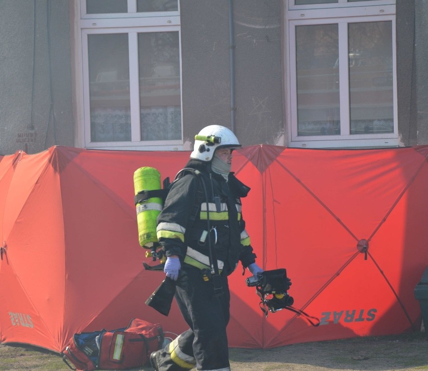 Pożar przy Al. Armii Krajowej w Malborku 26.03.2019