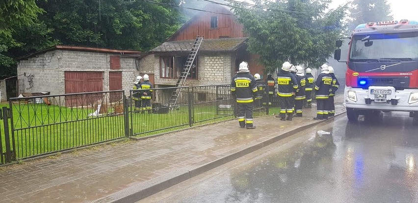 Pożar domu jednorodzinnego w Sułoszowej