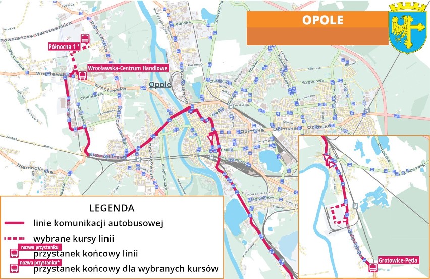 Zmienione trasy autobusów miejskich w Opolu.
