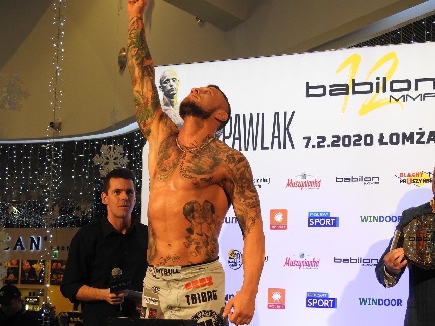 Gala Babilon MMA 12 w Łomży. Oficjalne ważenie zawodników w Galerii Veneda. GDZIE OBEJRZEĆ  [zdjęcia]