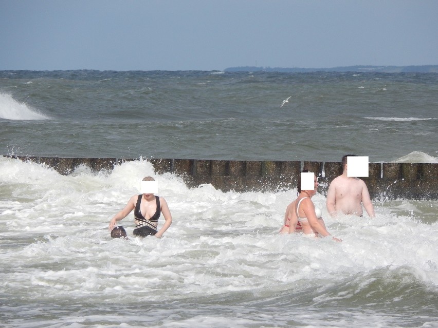 Incydent na plaży w Ustce