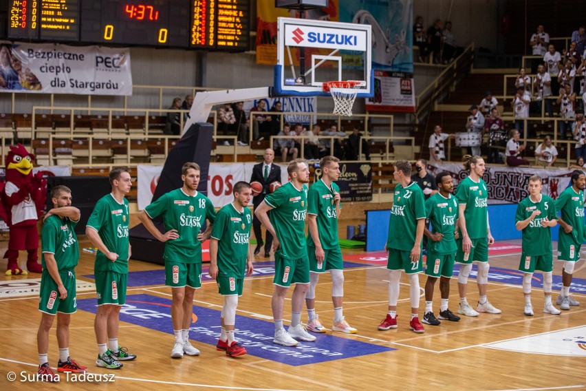 Spójnia Stargard grała ze Śląskiem Wrocław. ZDJĘCIA kibiców i koszykarzy 