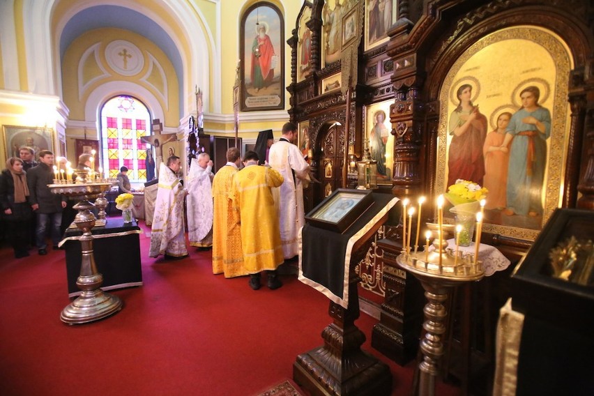 Prawosławny arcybiskup w sosnowieckiej cerkwi