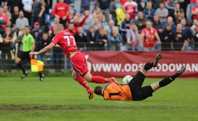 Napastnik Piotr Burski również trafił do siatki