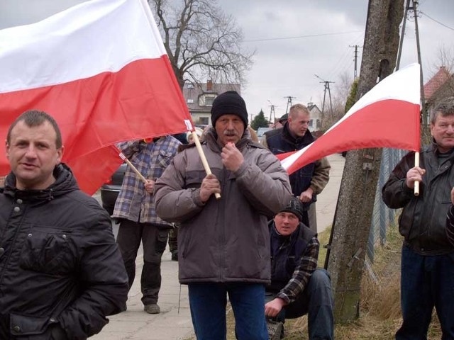 Protest w Biesiekierzu.