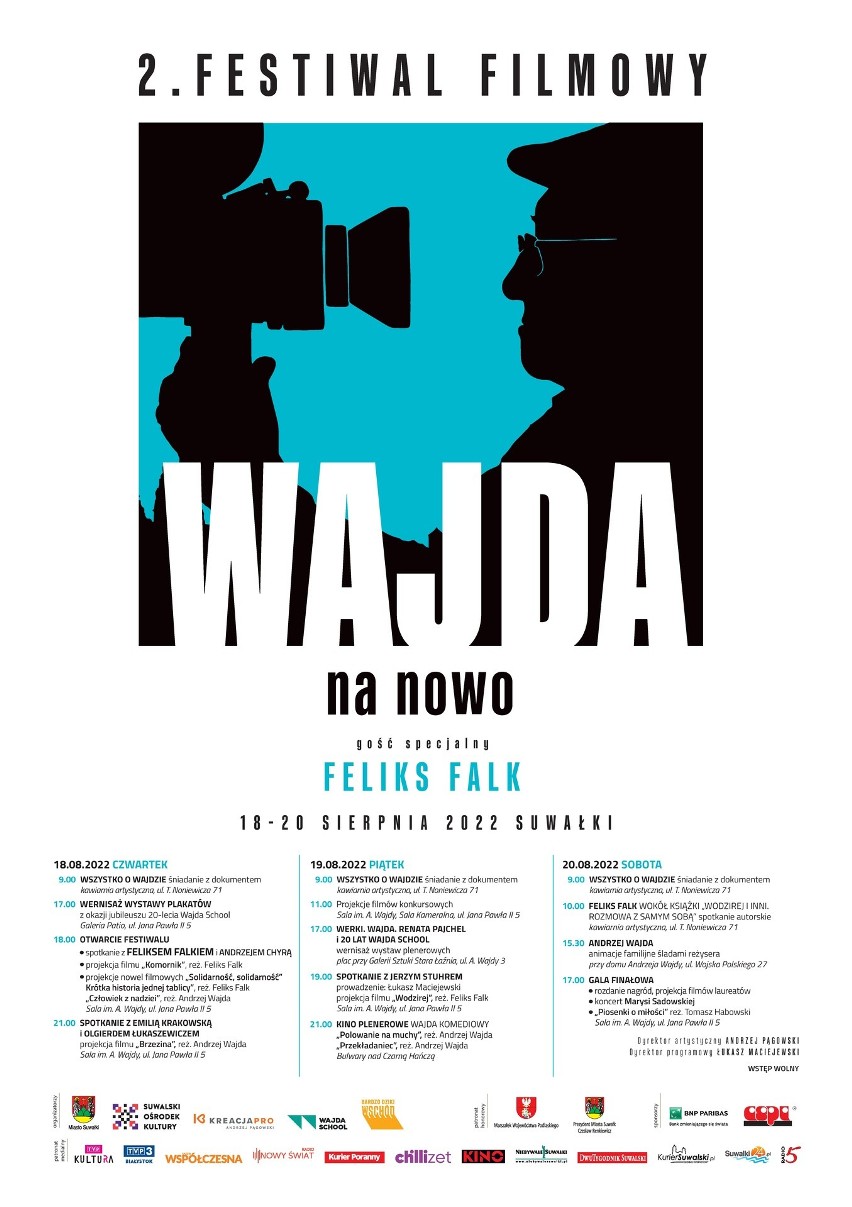 Stuhr, Chyra i Krakowska odwiedzą w sierpniu Suwałki. Znamy program Festiwalu "Wajda na Nowo"