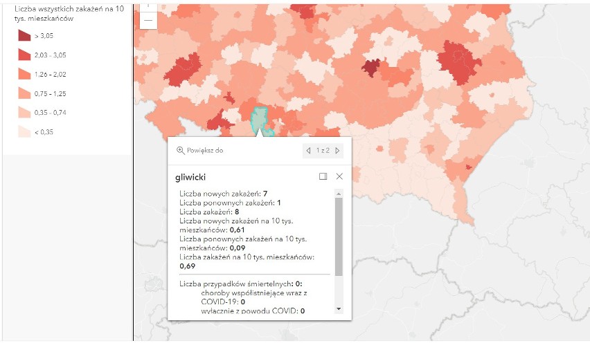 Według Ministerstwa Zdrowia, w woj. śląskim zanotowano 391...