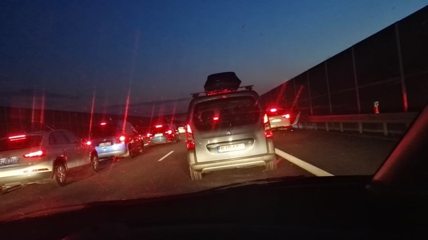 Autostrada A4. Ogromny korek od Bochni w kierunku Krakowa