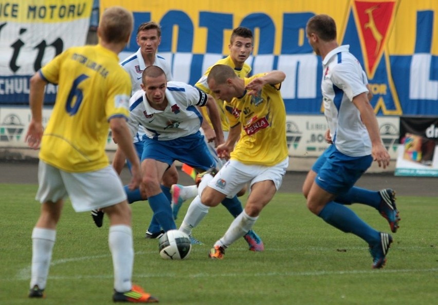 Piłka nożna: Motor Lublin przegrał z Pogonią Siedlce 1:2 (ZDJĘCIA)