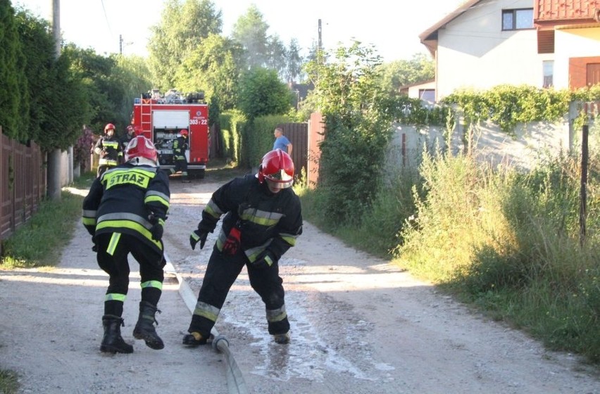 Pożar na kieleckiej Kawetczyźnie