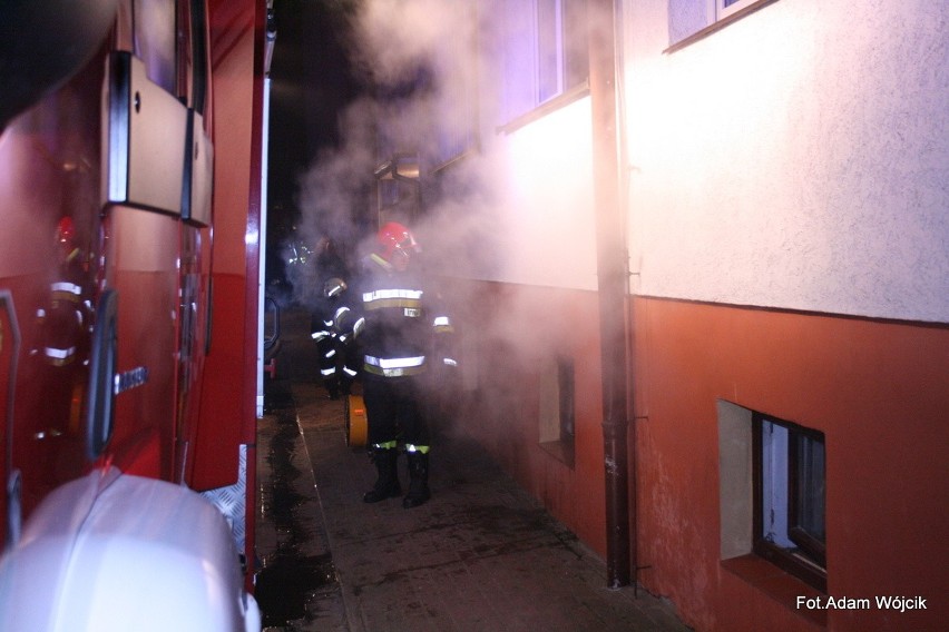 Pożar piwnicy w Dygowie.
