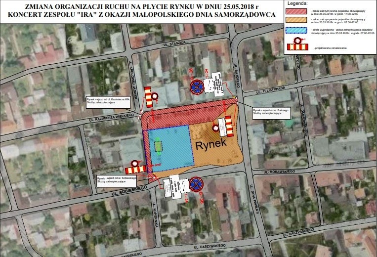 Stary Sącz. Ira zagra na rynku. Sprawdź, które ulice będą zamknięte