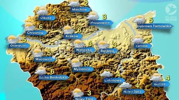 Prognoza pogody dla Małopolski na wtorek [WIDEO]