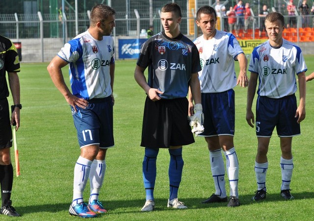 Zawodnicy MKS-u (od lewej): Łukasz Ganowicz, Mateusz Abramowicz, Adam Orłowicz i Wojciech Hober.