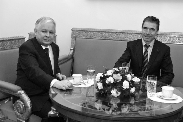 Spotkanie Sekretarza Generalnego NATO Andersa Fogha Rasmussena z Prezydentem RP, Lechem Kaczyńskim w Warszawie 12 marca 2010 roku.