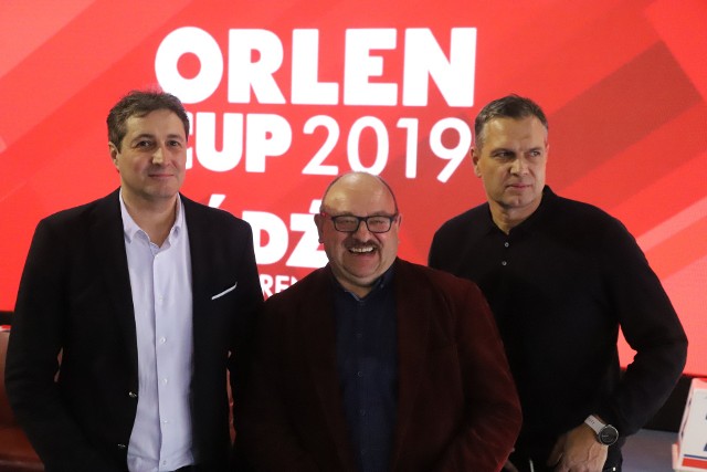 Lech Leszczyński (w środku) wespół z Arturem Partyką i Sebastianem Chmarą profesjonalnie organizował Orlen Cup - międzynarodowy mityng lekkoatletyczny w łódzkiej Atlas Arenie
