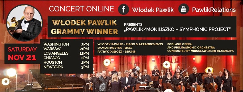 Włodek Pawlik Trio wraz z muzykami OiFP w filharmonii przy...