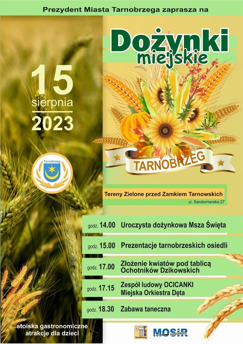 Dożynki 2023 w Tarnobrzegu i powiecie tarnobrzeskim. Kiedy i gdzie rolnicy podziękują za plony?