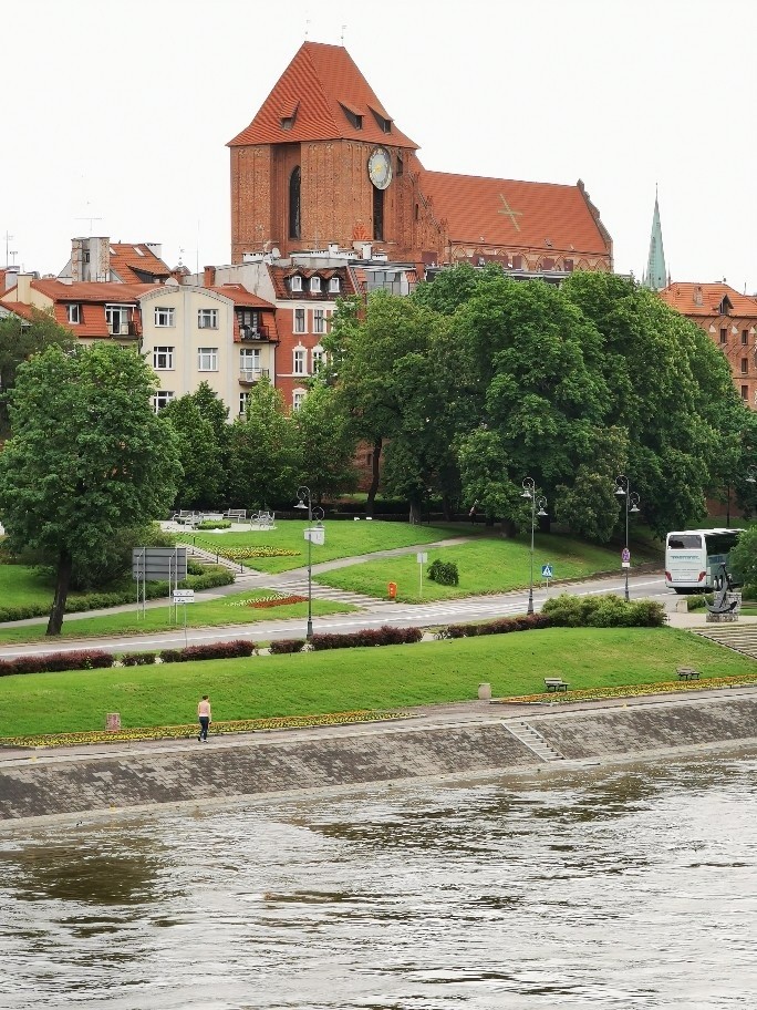 Tak obecnie wygląda Bulwar Filadelfijski w Toruniu