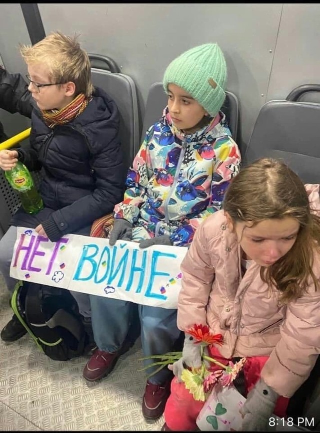 Dzieci zatrzymane po antywojennym proteście w Moskwie