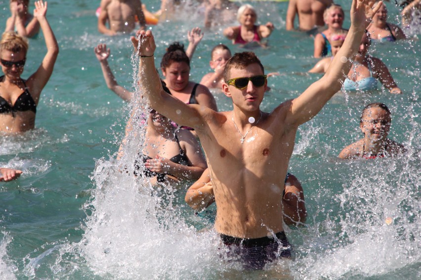 Aqua aerobik i inne atrakcje Kąpieliska Leśnego w Gliwicach ZDJĘCIA