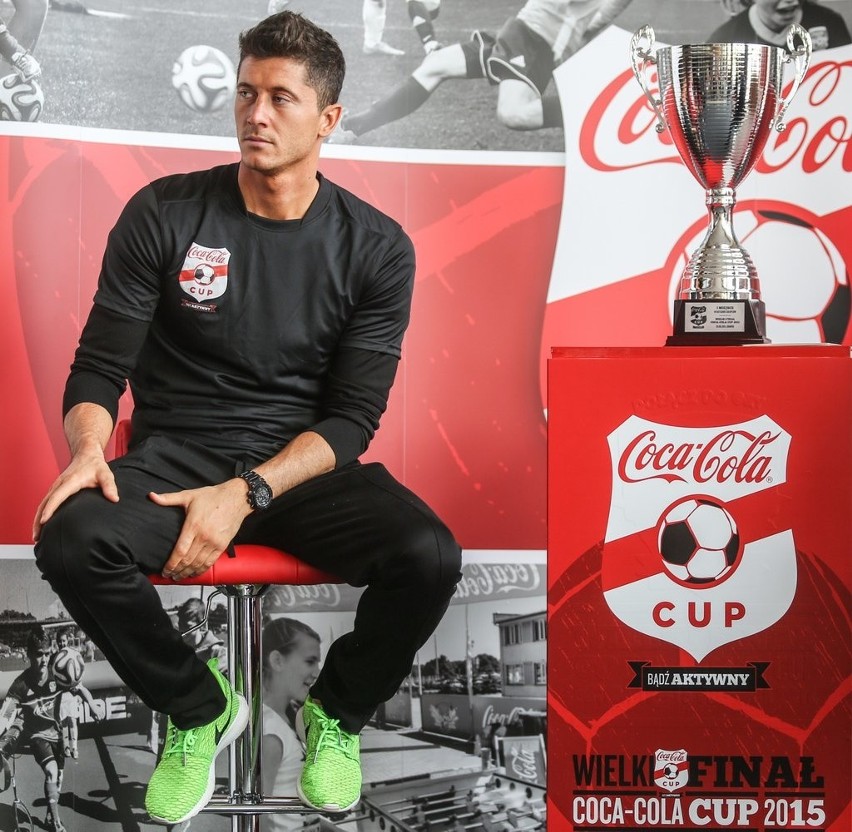 Robert Lewandowski przyjechał do Gdańska na turniej Coca-Cola Cup [ZDJĘCIA]