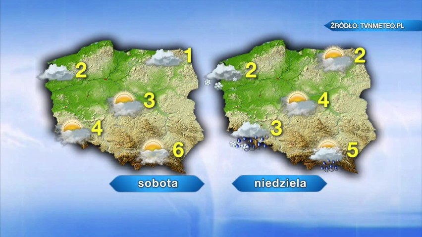 Prognoza pogody na Nowy Rok.