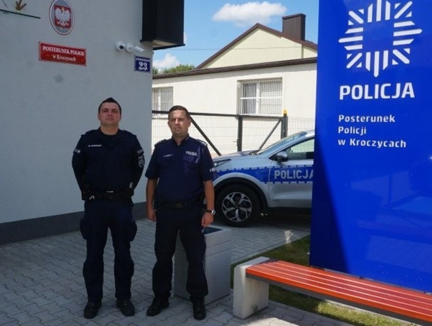 Policjant z Kroczyc zatrzymał nietrzeźwego kierowcę po godzinach pracy.