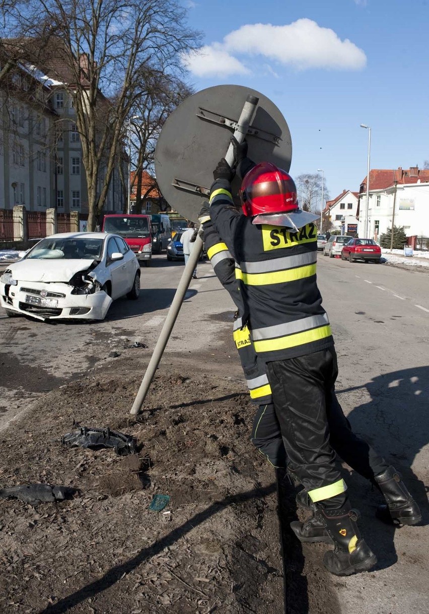 Wypadek w Koszalinie przy ul. Zwycięstwa.