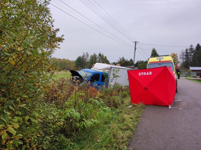 Do tragedii doszło na drodze gminnej w Skrzynce koło Szczucina