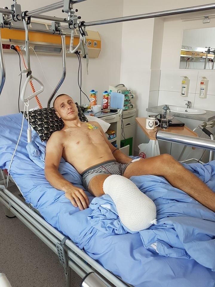 Bartłomiej Bertolin stracił nogę w wyniku wypadku na kopalni. Trwa zbiórka na rehabilitację i zakup protezy