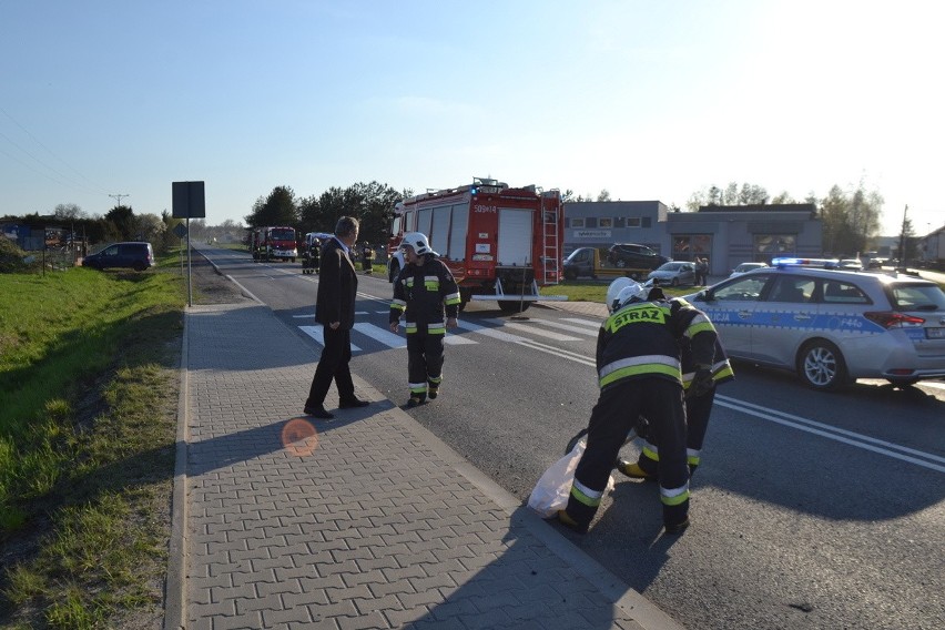 Wypadek na DK 46 w Kochanowicach 18.04.2019. Poszkodowane...