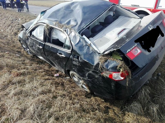 Do wypadku doszło w piątek około godz. 08.45 na trasie Topczewo - Wólka Pietkowska (pow. bielski)