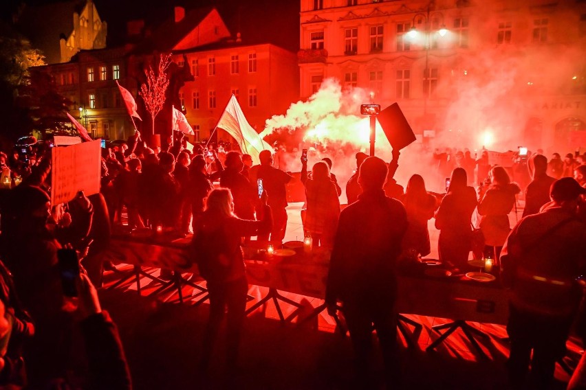 29.10.2020 Protest branży gastronomicznej z udziałem...