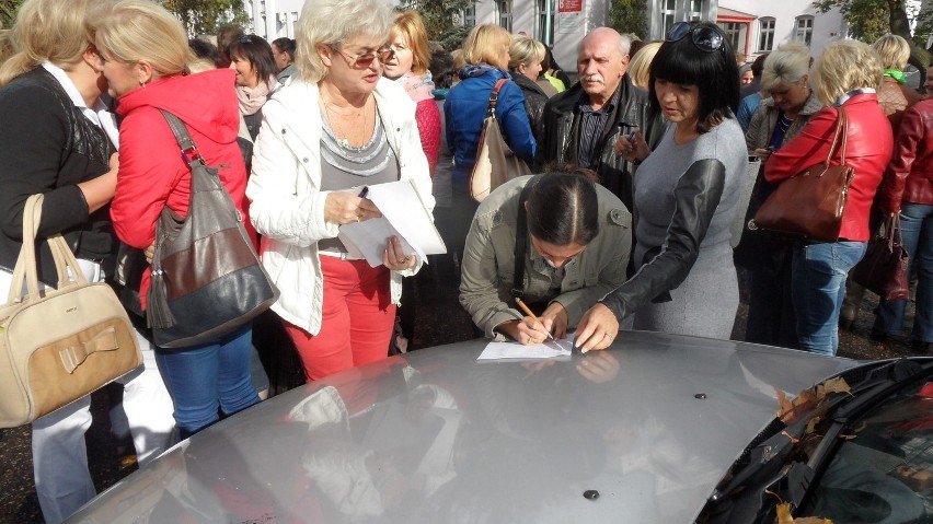 Protest pielęgniarek w Częstochowie