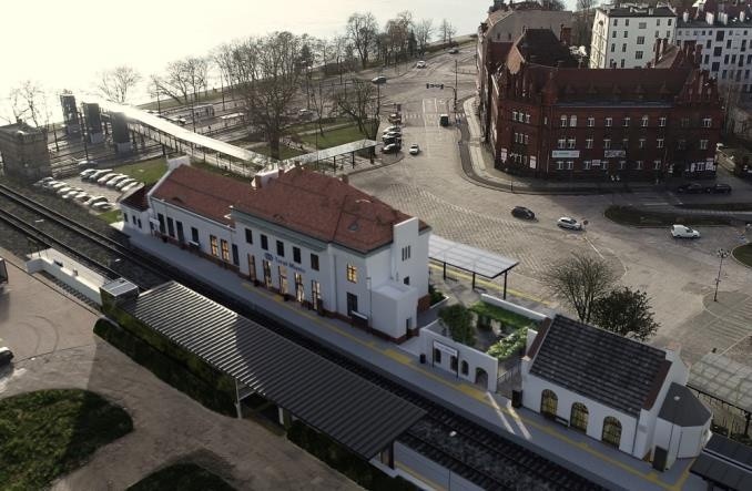 Wizualizacja odnowionego dworca Toruń Miasto