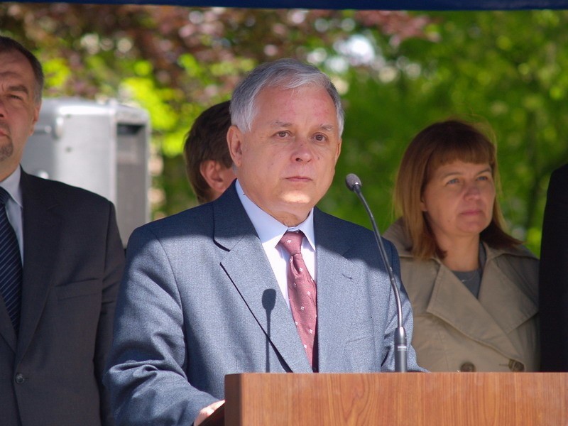 Lech Kaczyński w Koszalinie