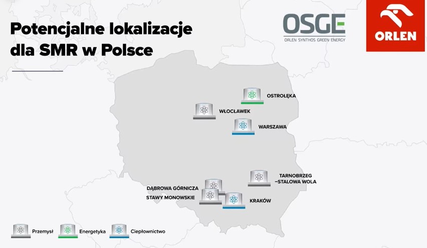 Kraków i wieś pod Oświęcimiem z reaktorami jądrowymi i elektrowniami atomowym. Na razie wiele pytań po informacji spółki Orlenu i Synthosu