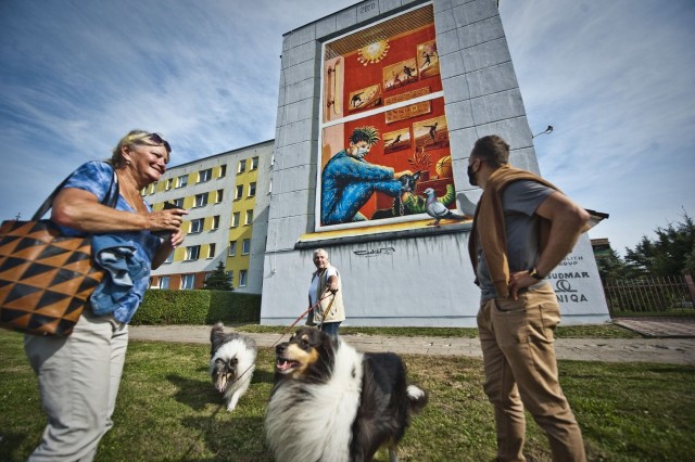 Nowy mural w Koszalinie. Koronawirusowy klimat na ścianie