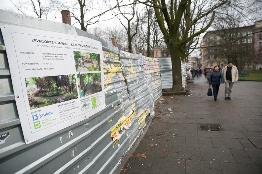 Park Krakowski jak plac budowy. Kiedy koniec remontu?